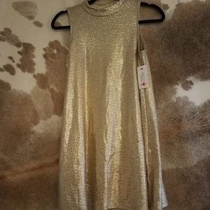 Gold sparkle dress